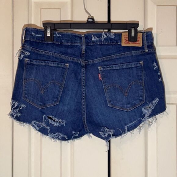 Levi's Patchwork Upcycled Cutoff Shorts W31 - Picture 8 of 16